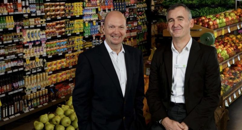 Woolworths (ASX:WOW) - Chairman, Gordon Cairns [left[ and CEO, Brad Banducci [right]